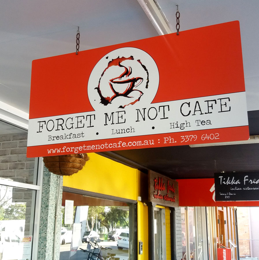 Forget Me Not - Awning Sign